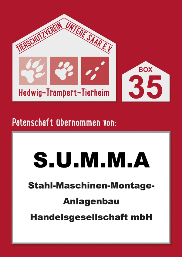 Vielen Dank an die Fa. S.U.M.M.A